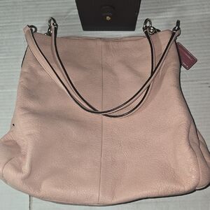 Coach  Madison Phoebe soft Pink Leather Shoulder Bag